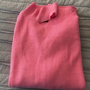 Shein Pink Sweater with cutout neck L Never Worn